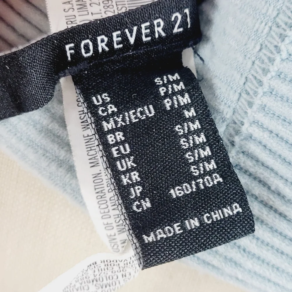 FOREVER 21 Ribbed Tank Top Size S/M - Picture 5 of 6